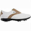 Footjoy Tailored Collection Women's Golf Shoes - White/Khaki Croc